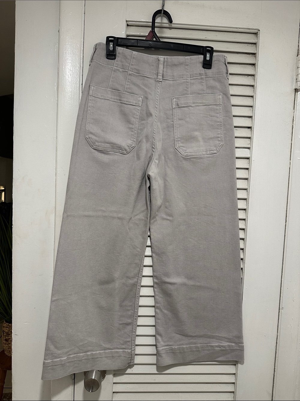 Anthropologie The Denim Colette Cropped Wide-Leg Jeans Size 28P - Picture 4 of 10